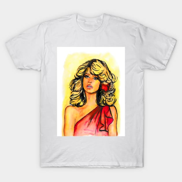 Farrah Fawcett T-Shirt by Svetlana Pelin